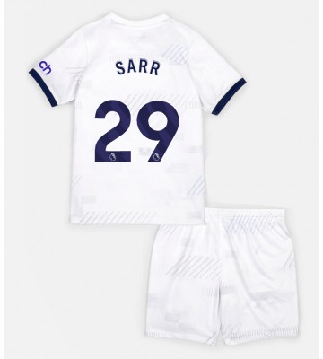 Tottenham Hotspur Pape Matar Sarr #29 Hjemmebanesæt Børn 2023-24 Kort ærmer (+ korte bukser)